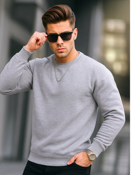Sweat-shirt décontracté à col rond