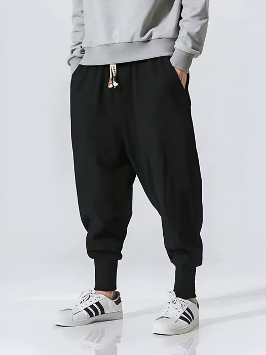 Sarouel streetwear coton lin