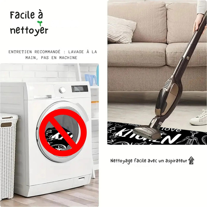 Tapis de bain 3D antidérapant ultra absorbant – Lavable en machine, séchage rapide