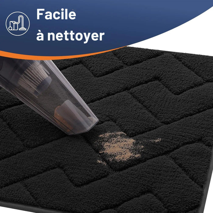 Paillasson anti-saleté imperméable lavable, durable, profil bas pour entrée intérieure et extérieure