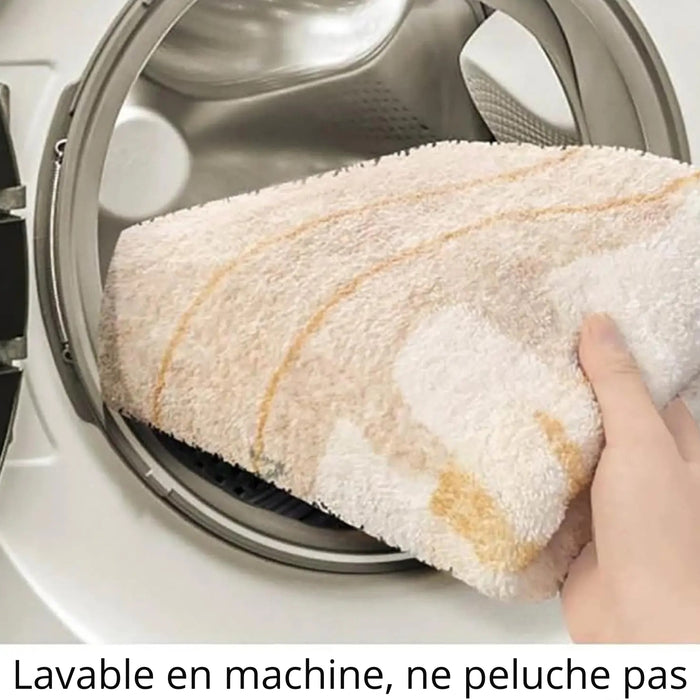 Grand tapis cachemire ultra doux lavable, antidérapant, crème – déco salon et chambre