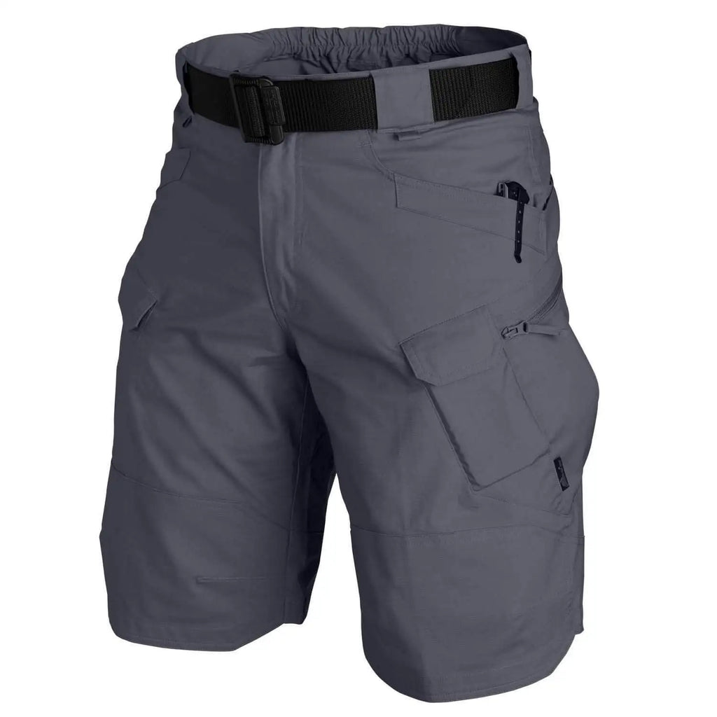 Short tactique imperméable avec poches zippées et ceinture intégrée