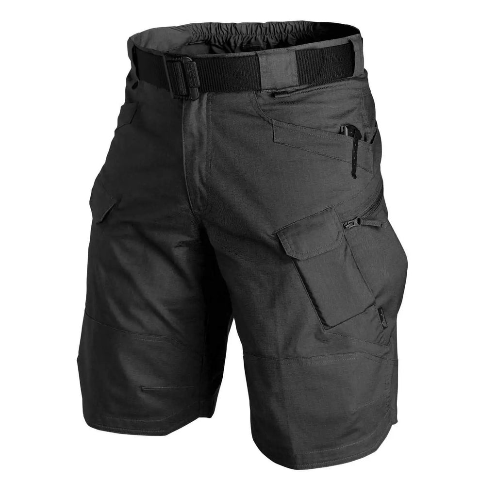Short tactique imperméable avec poches zippées et ceinture intégrée