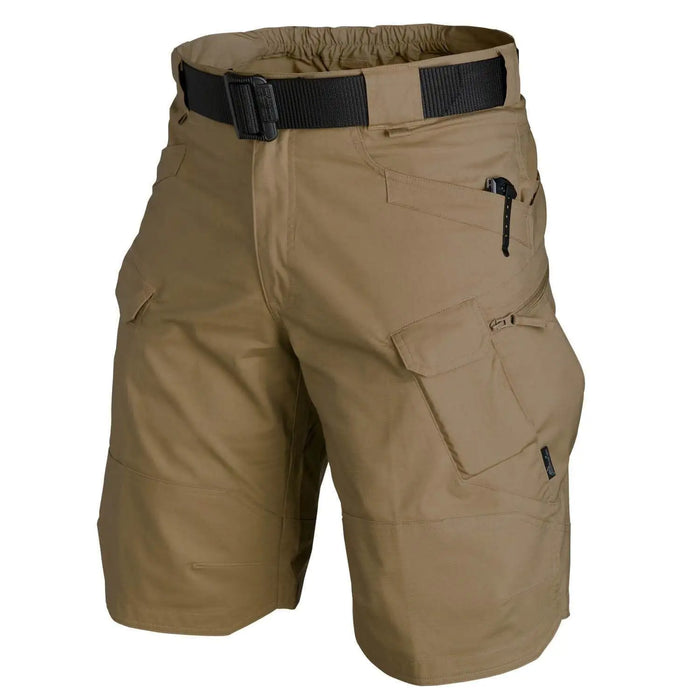 Short tactique imperméable avec poches zippées et ceinture intégrée