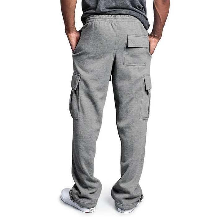 Pantalon jogging cargo – coupe large confortable avec poches Latérales