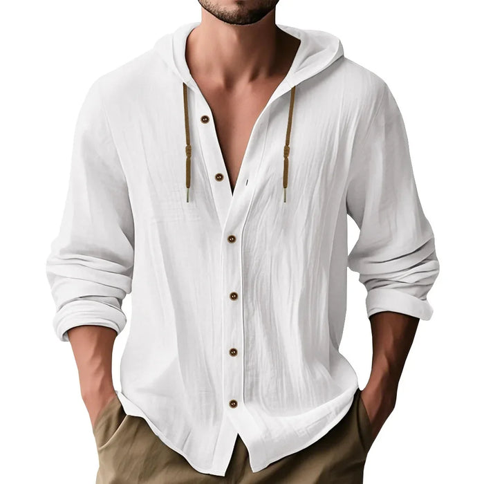 Chemise à capuche été – tissu fluide et style décontracté chic