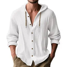 Chemise à capuche été – tissu fluide et style décontracté chic