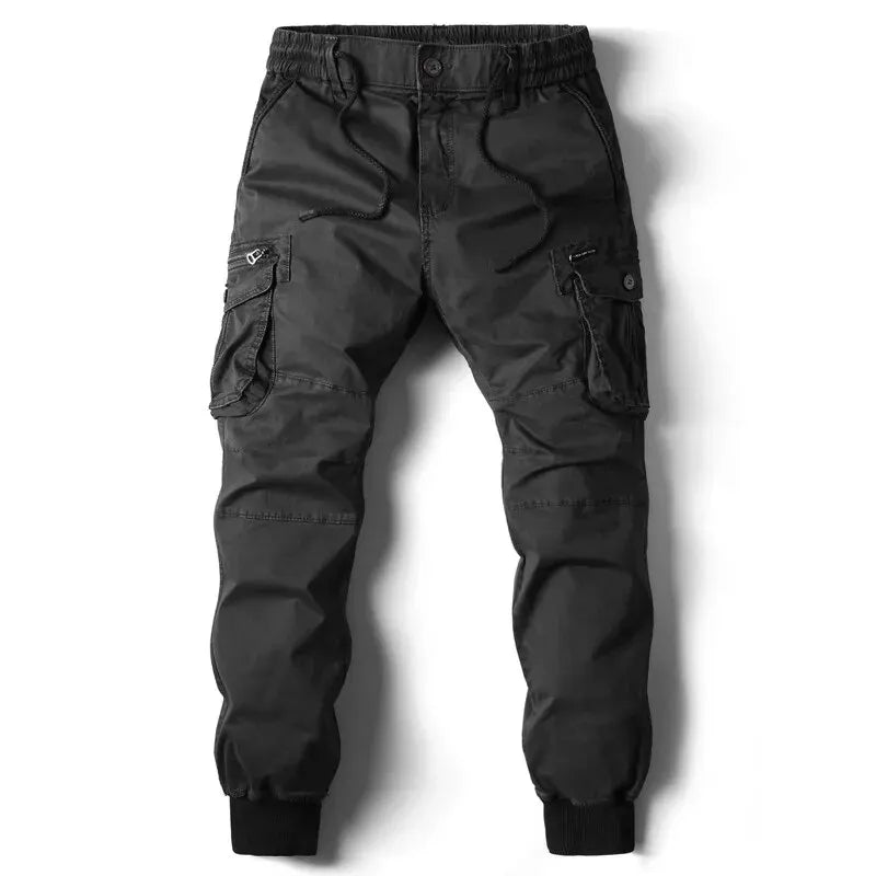Pantalon cargo jogger – taille élastique et bas resserré, style urbain fonctionnel