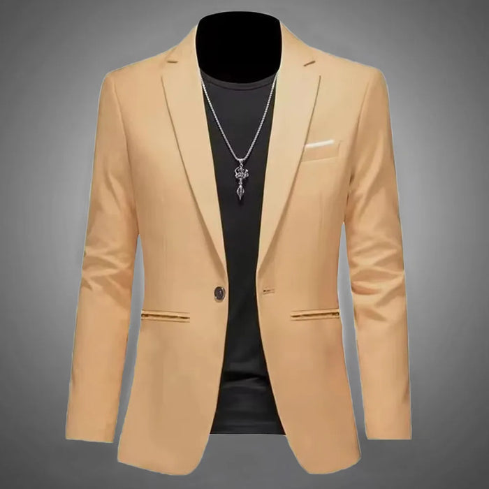 Blazer slim fit – veste de costume moderne élégante pour look chic décontracté