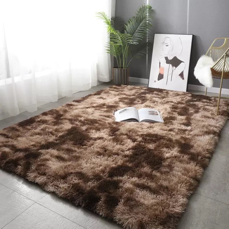 Tapis en peluche ultra doux pour salon et chambre – Moelleux, antidérapant, lavable et idéal chambre d’enfant