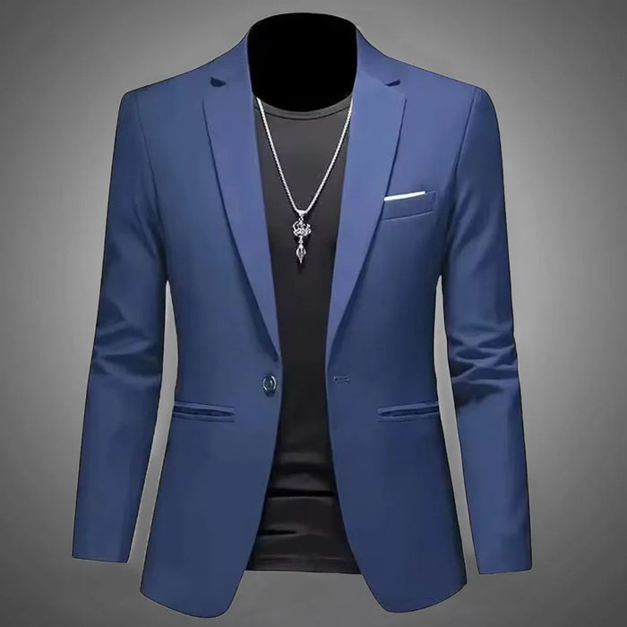 Blazer slim fit – veste de costume moderne élégante pour look chic décontracté