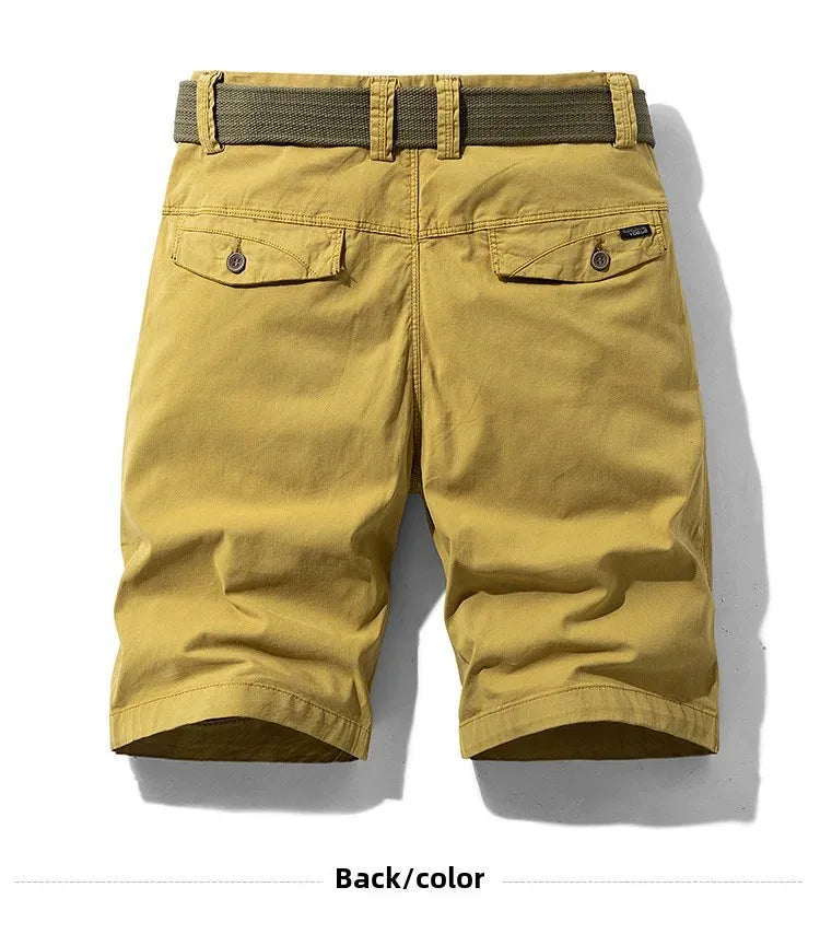 Short  ceinturé casual – coupe droite confortable pour l’été