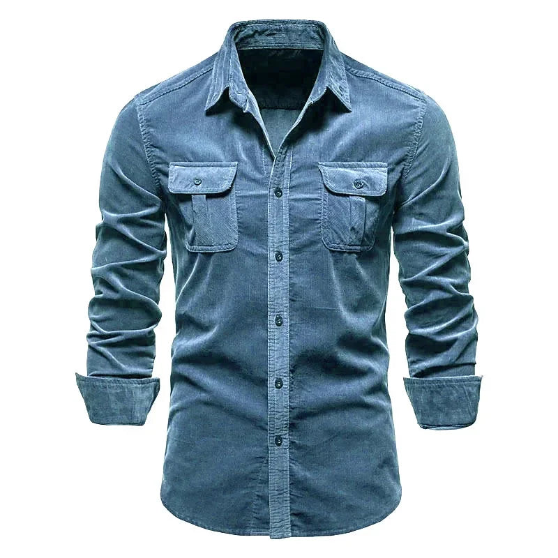 Chemise style militaire décontracté - coupe ajustée et style casual chic