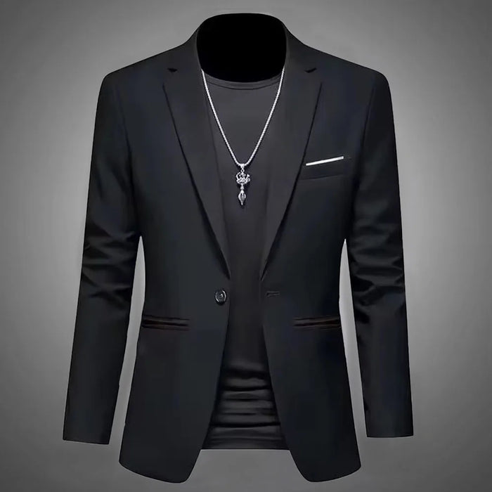 Blazer slim fit – veste de costume moderne élégante pour look chic décontracté