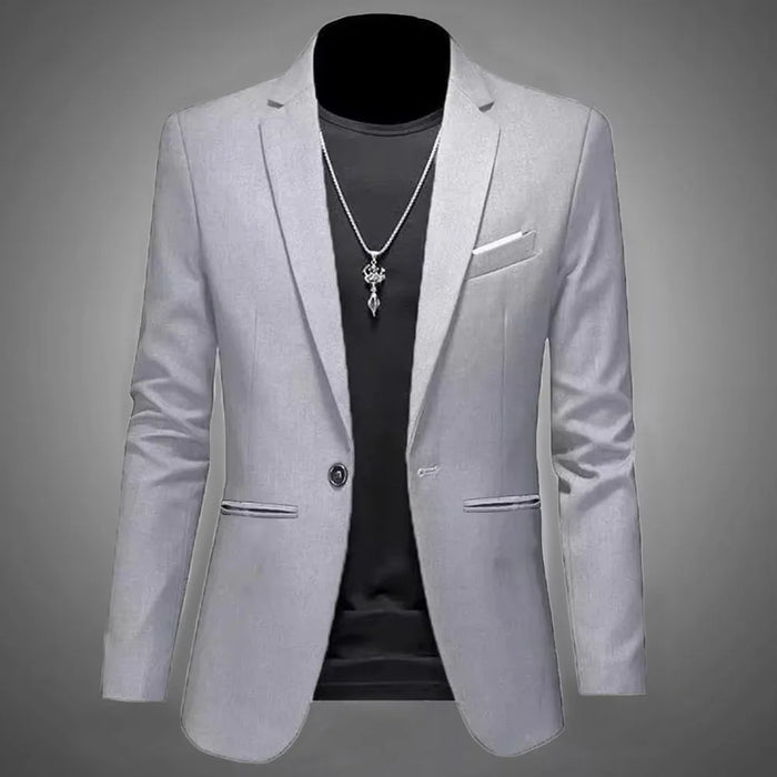 Blazer slim fit – veste de costume moderne élégante pour look chic décontracté