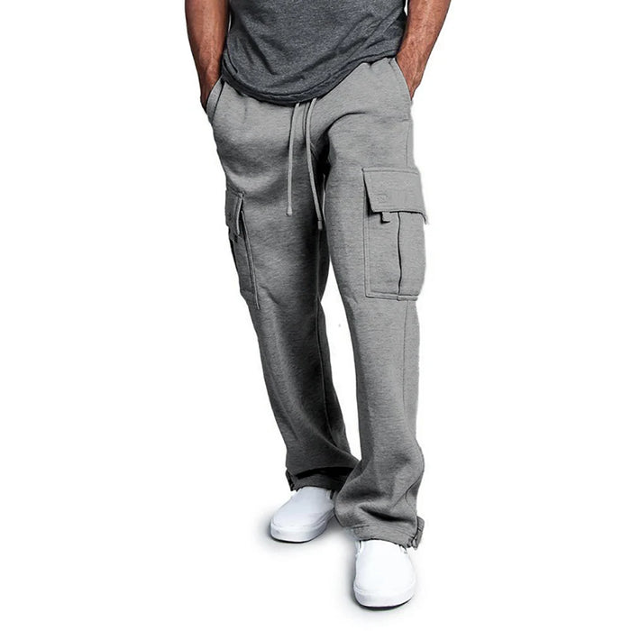 Pantalon jogging cargo – coupe large confortable avec poches Latérales