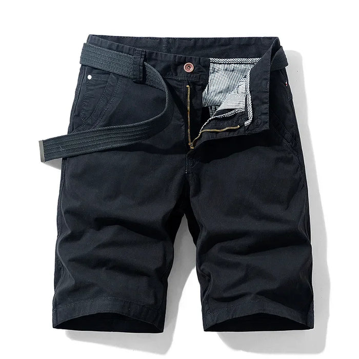 Short  ceinturé casual – coupe droite confortable pour l’été