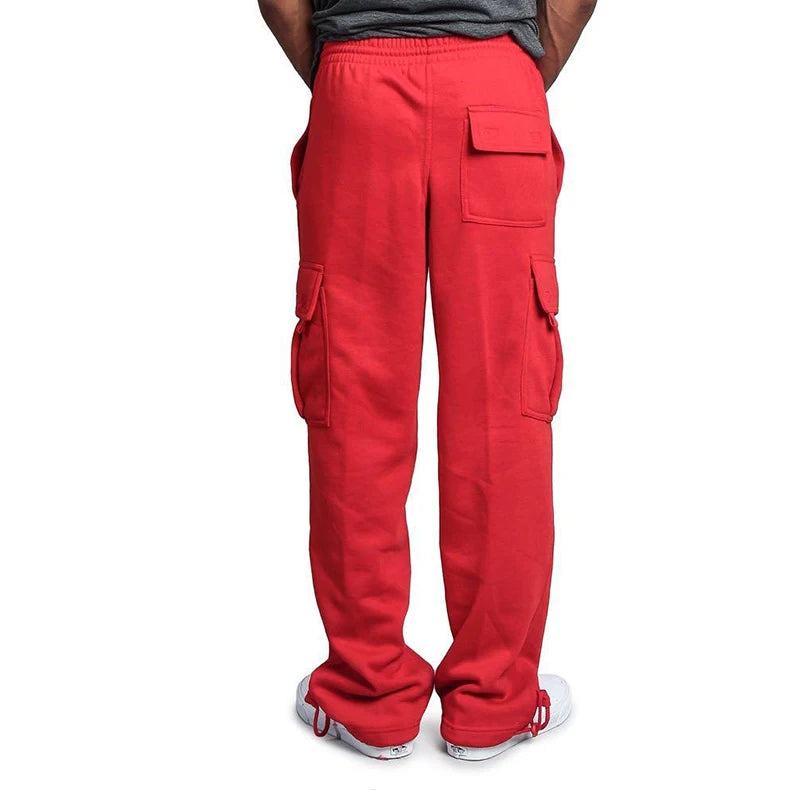 Pantalon jogging cargo – coupe large confortable avec poches Latérales