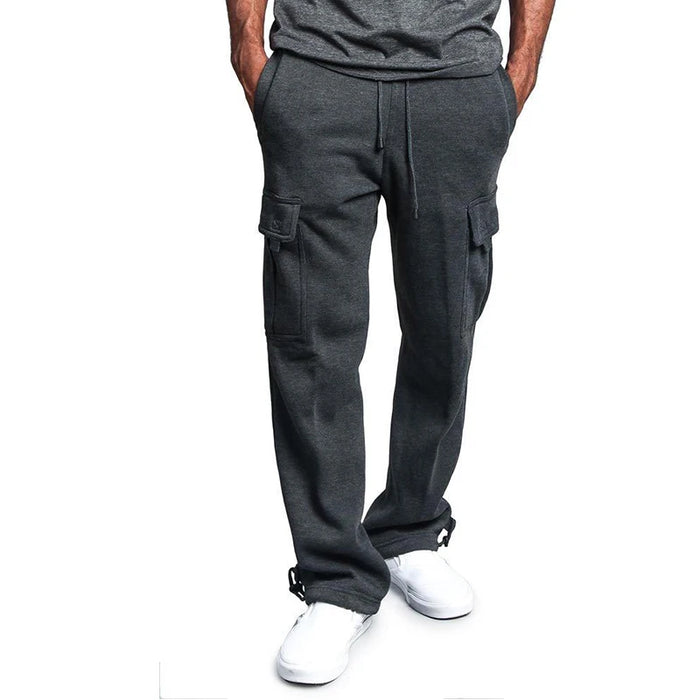 Pantalon jogging cargo – coupe large confortable avec poches Latérales