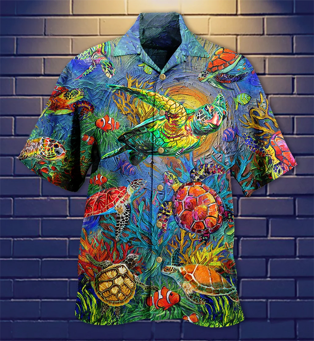 Chemise hawaïenne tropicale imprimée perroquets et fleurs