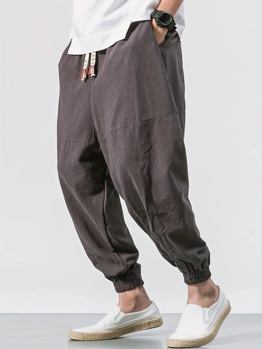 Sarouel streetwear coton lin