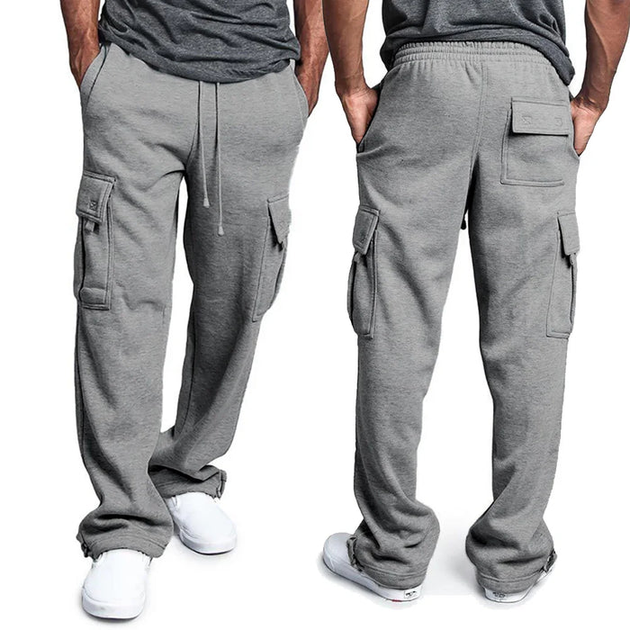 Pantalon jogging cargo – coupe large confortable avec poches Latérales