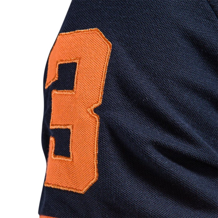 Polo slim fit décontracté – couleur unie, col classique, AIOPESON brodé, coton