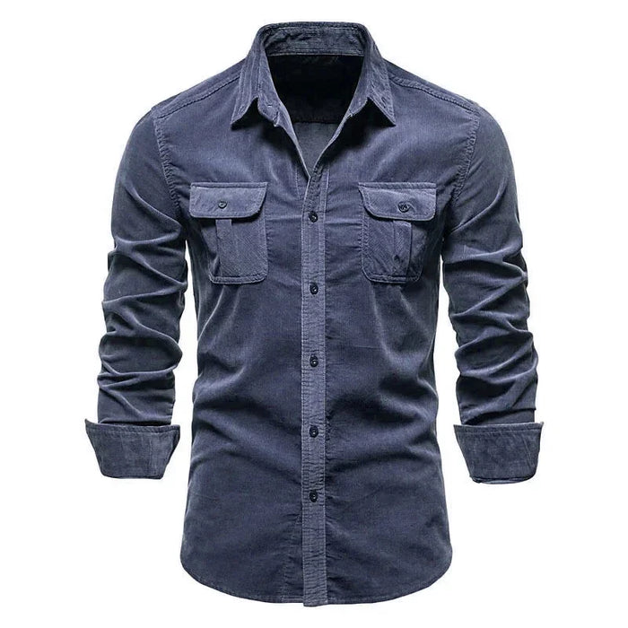 Chemise style militaire décontracté - coupe ajustée et style casual chic