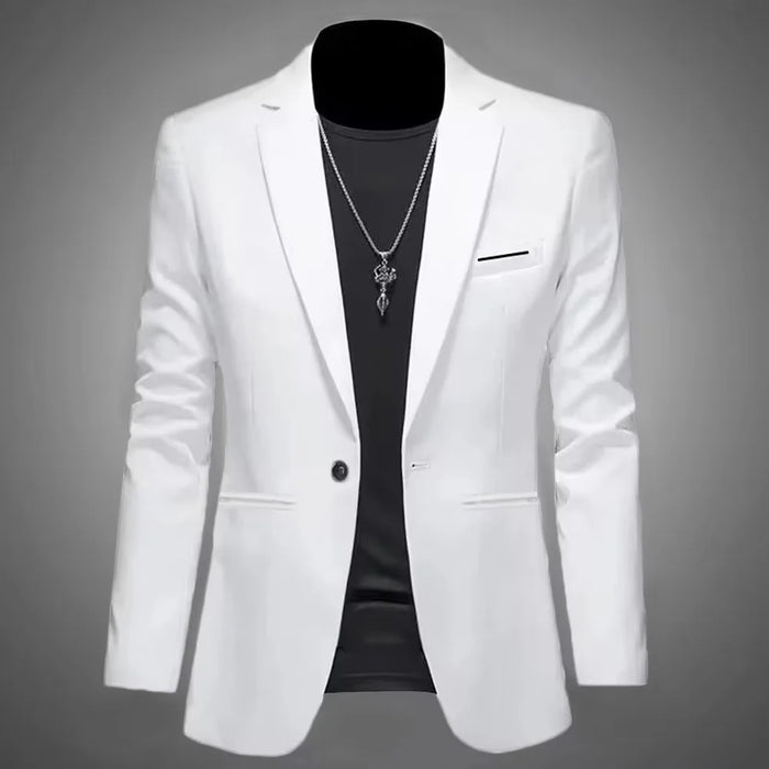 Blazer slim fit – veste de costume moderne élégante pour look chic décontracté