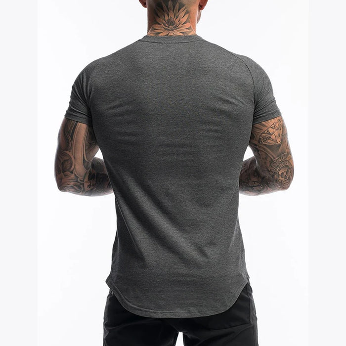 T-shirt slim décontracté col rond