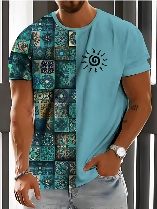 T-shirt à motif de tradition africaine