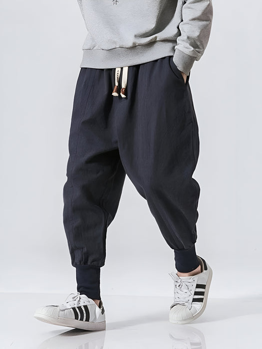 Sarouel streetwear coton lin