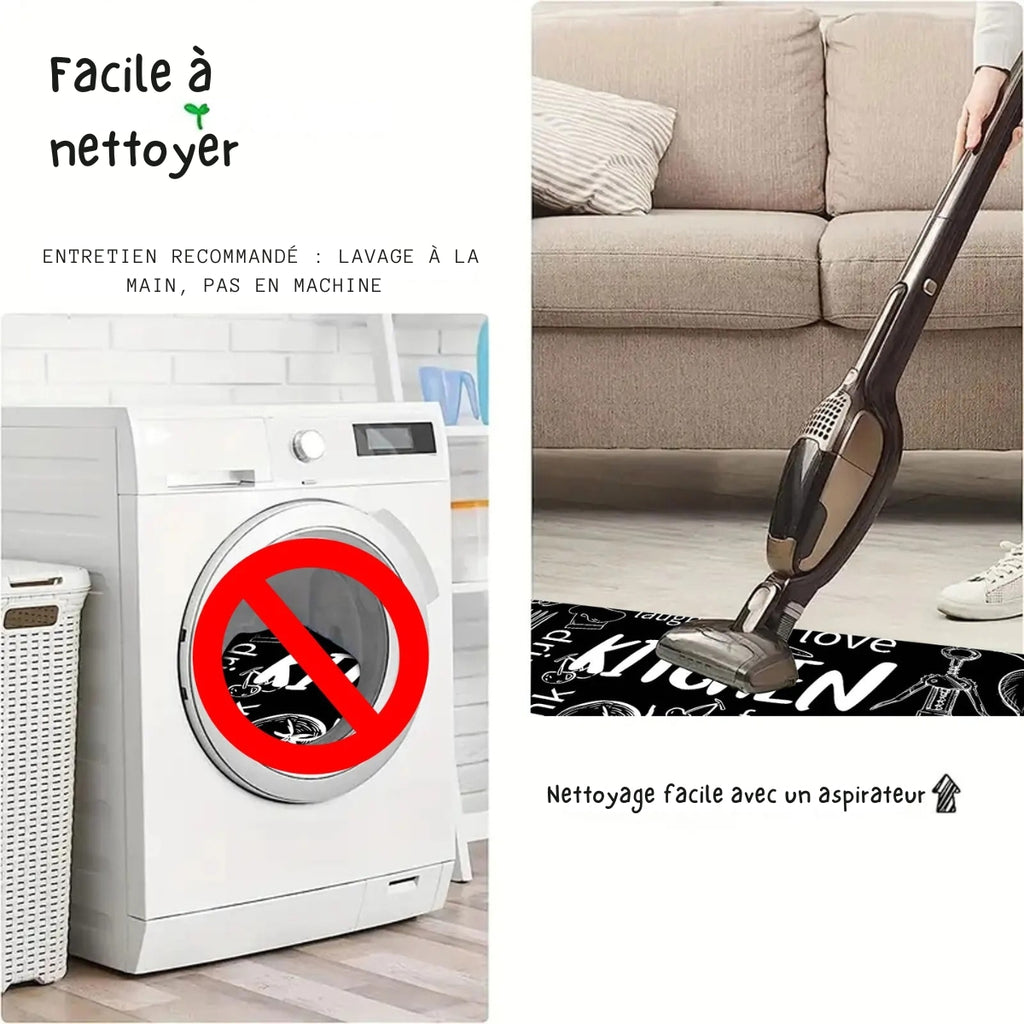 Tapis de bain 3D antidérapant ultra absorbant – Lavable en machine, séchage rapide