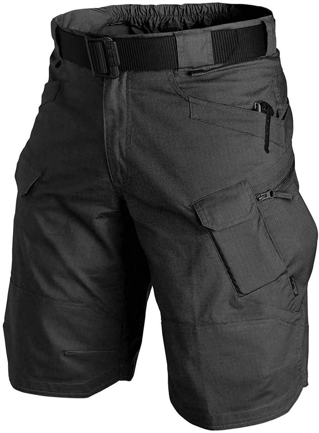 Short tactique imperméable avec poches zippées et ceinture intégrée