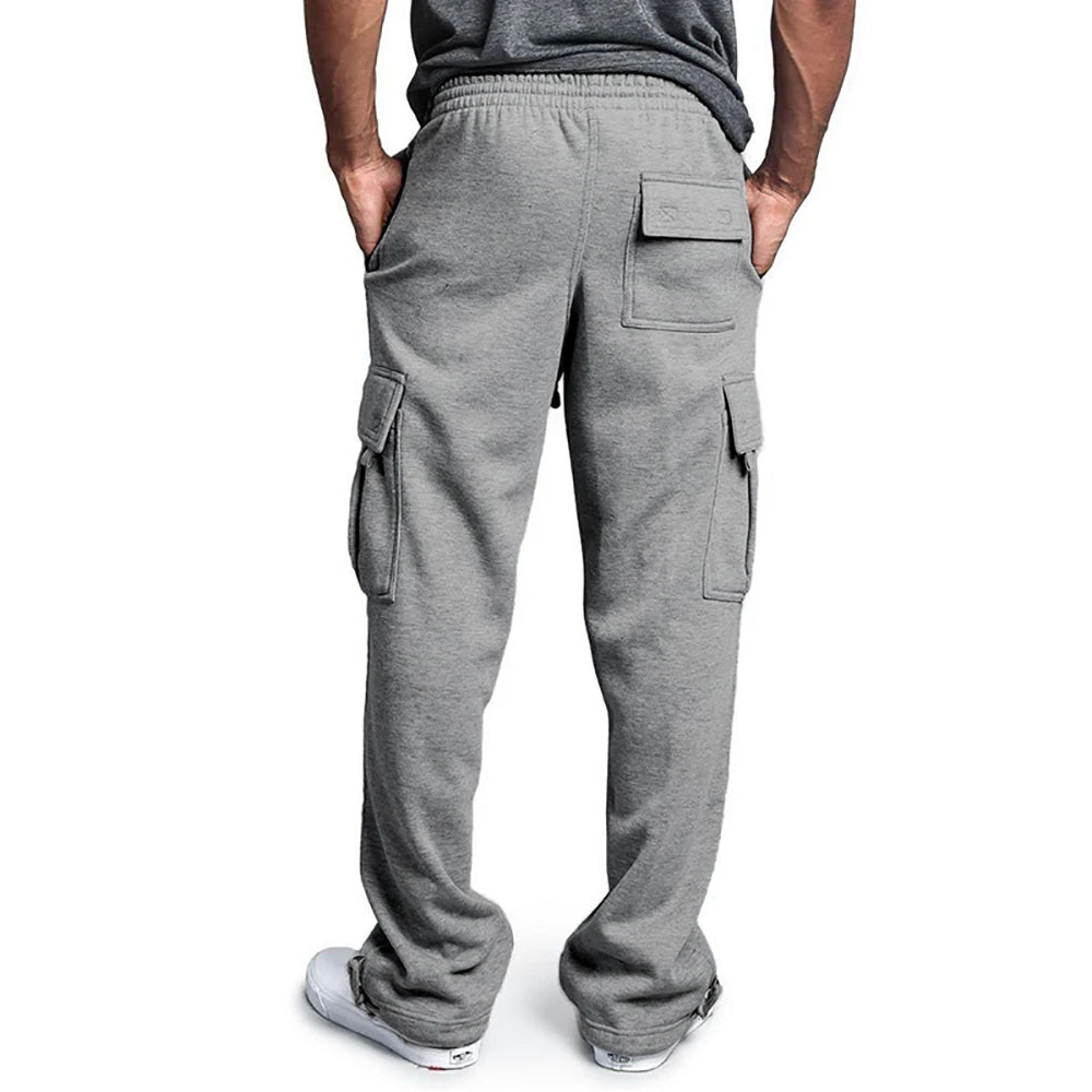 Pantalon jogging cargo – coupe large confortable avec poches Latérales