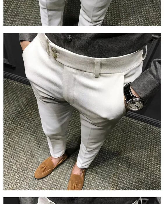 Pantalon décontracté coupe cintrée