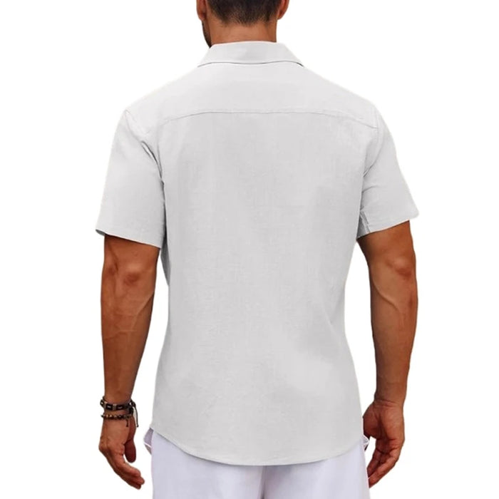 Chemise été manches courtes – col classique et coupe légère