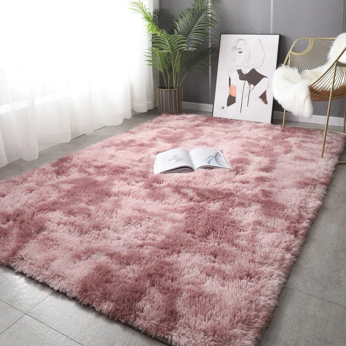 Tapis en peluche ultra doux pour salon et chambre – Moelleux, antidérapant, lavable et idéal chambre d’enfant