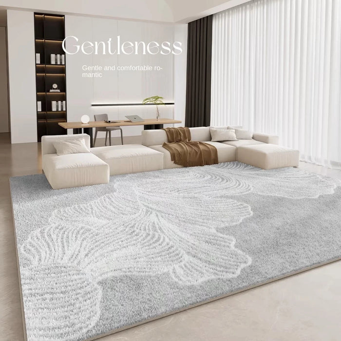 Grand tapis cachemire ultra doux lavable, antidérapant, crème – déco salon et chambre