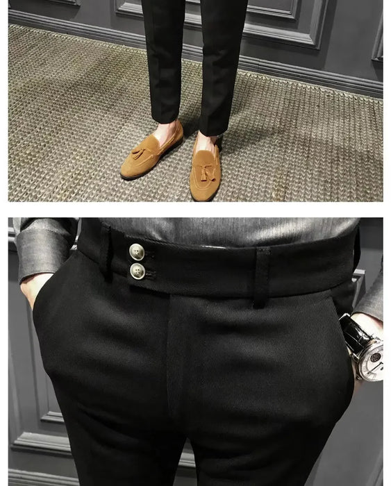 Pantalon décontracté coupe cintrée