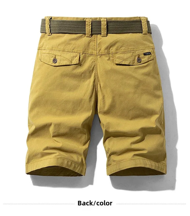 Short  ceinturé casual – coupe droite confortable pour l’été