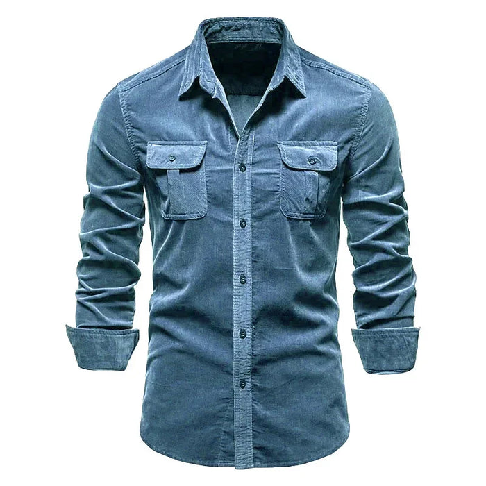 Chemise style militaire décontracté - coupe ajustée et style casual chic