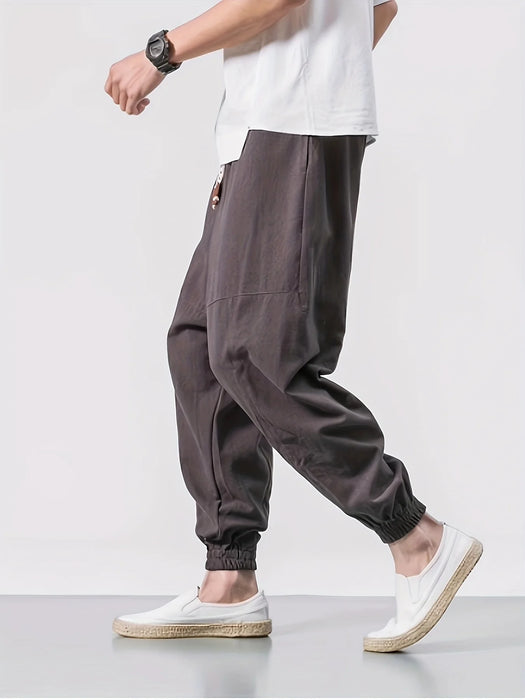 Sarouel streetwear coton lin