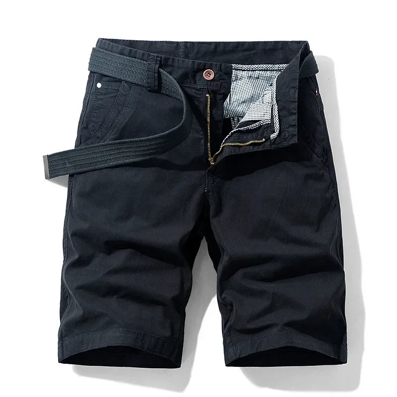 Short  ceinturé casual – coupe droite confortable pour l’été