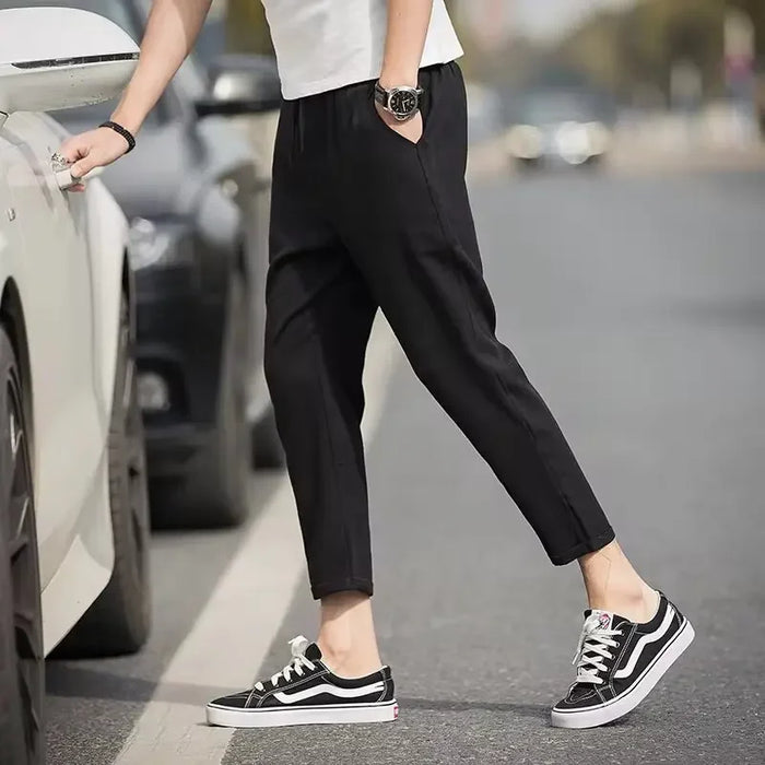 Pantalon  à carreaux 7/8e – coupe décontractée chic et urbaine