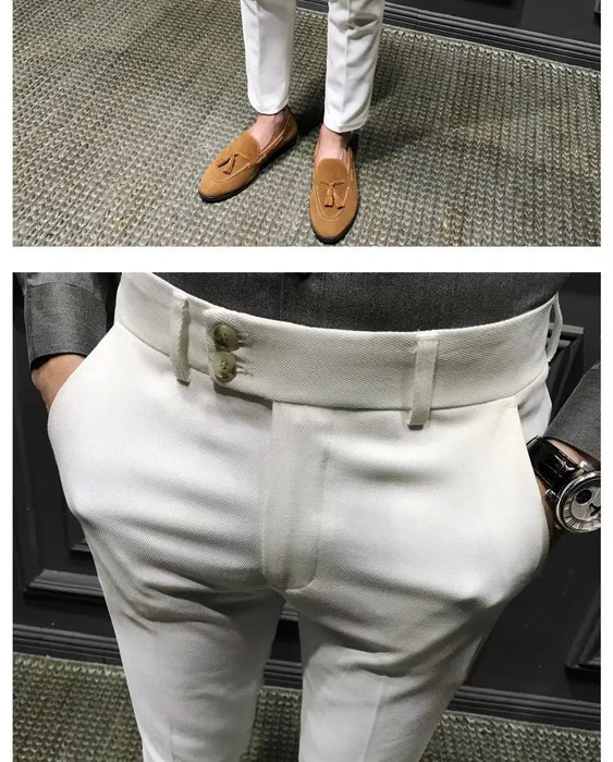 Pantalon décontracté coupe cintrée