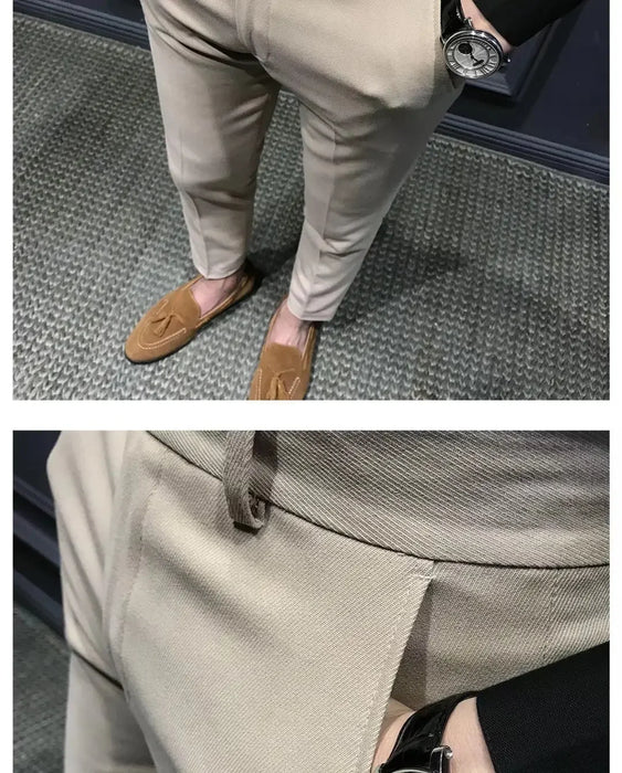 Pantalon décontracté coupe cintrée