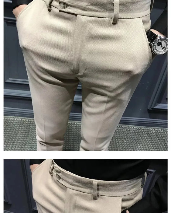 Pantalon décontracté coupe cintrée