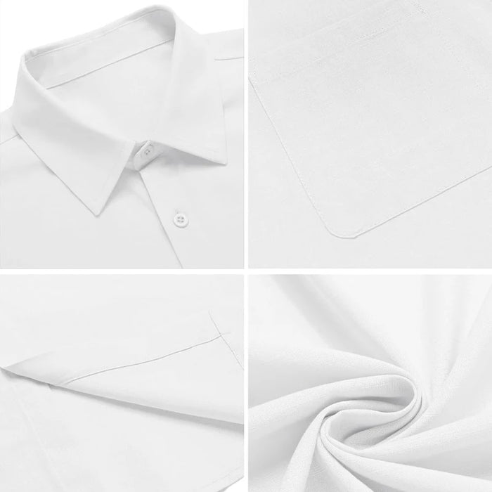 Chemise été manches courtes – col classique et coupe légère