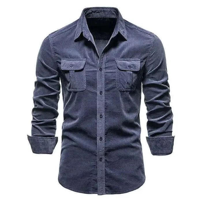 Chemise style militaire décontracté - coupe ajustée et style casual chic